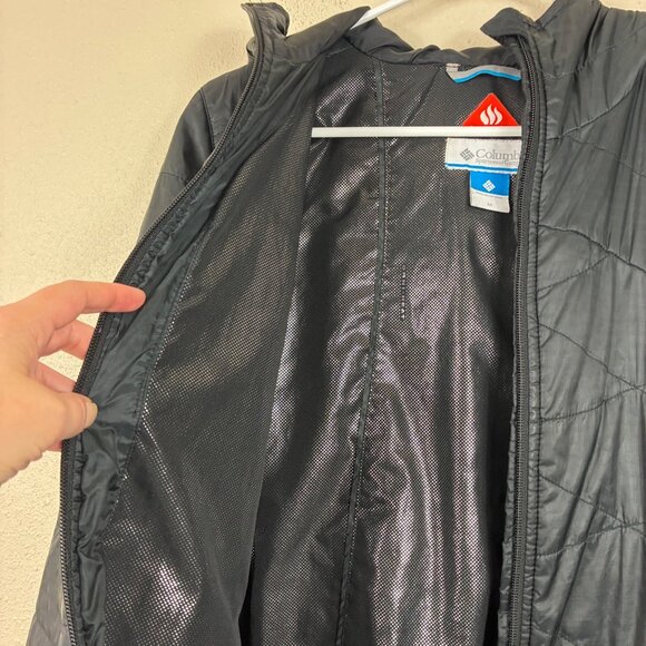 Columbia Omni-Heat Insulated Hooded Parka Black Size Medium - Picture 8 of 12